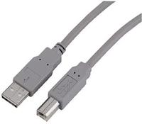 Hama USB-kabel (USB-A - USB-B) 1,8 m, grijs, USB 2.0 getest