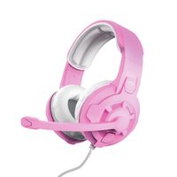 Trust GXT 411P Radius Headset Bedraad Hoofdband Roze, Wit - thumbnail