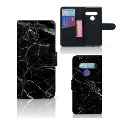 LG G8s Thinq Bookcase Marmer Zwart - Origineel Cadeau Vader