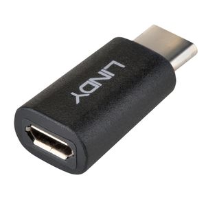 Lindy USB-C/Micro-B USB-C Micro-B Zwart