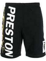 Heron Preston short de sport en jersey à logo imprimé - Noir