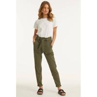 anytime paperbag broek kaki