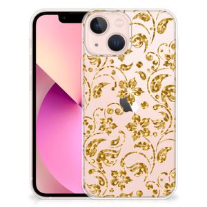 iPhone 13 mini TPU Case Gouden Bloemen