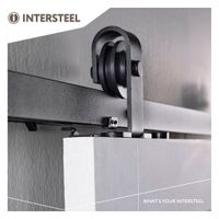 Intersteel Schuifdeursysteem Basic Top mat zwart - thumbnail