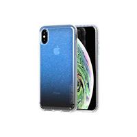 Tech Enterprises Beschermende Apple iPhone XS Max Case Ultradunne iriserende Achterkant met Kogelschild - Pure Shimmer - Blauw