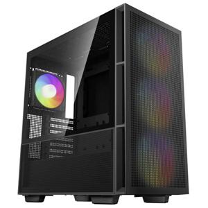 DeepCool CH560 Midi-tower Gaming-behuizing, Behuizing Zwart 4 voorgeïnstalleerde LED-ventilators