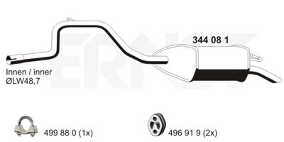 Einddemper ERNST, u.a. für Ford Einddemper ERNST, u.a. für Ford