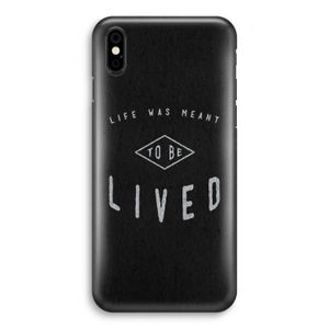 To be lived: iPhone X Volledig Geprint Hoesje