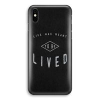 To be lived: iPhone X Volledig Geprint Hoesje