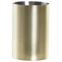 Badkamer tandenborstelhouder / drinkbeker - metaal - goud - 6 x 10 cm   -