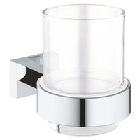 GROHE Essentials Cube glas met houder chroom 40755001