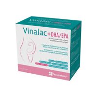 Vinalac +DHA/EPA Kinderwens tot Einde Borstvoeding 60 + 60 Capsules - thumbnail