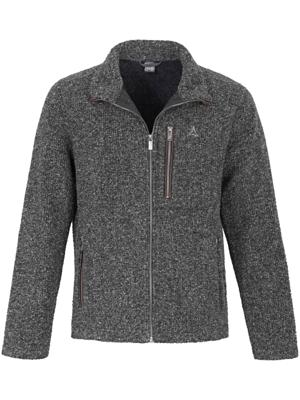 Tricot-fleecejack met hoog te sluiten rits Van Schöffel grijs