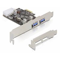 Delock 2x USB 3.0 PCI Express card 2 poorten PCI Express kaart PCIe