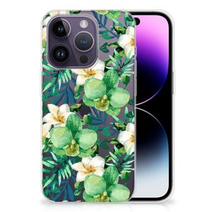 Apple iPhone 14 Pro TPU Case Orchidee Groen