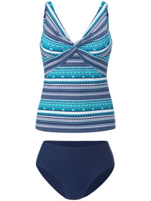 Tankini knoopdetail Van Sunmarin blauw Tankini knoopdetail Van Sunmarin blauw