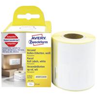 Avery-Zweckform Rol met etiketten 101 x 54 mm Papier Wit 110 stuk(s) Permanent hechtend Verzendetiketten ASS0722430 - thumbnail