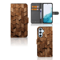 Book Style Case voor Samsung Galaxy A54 5G Wooden Cubes