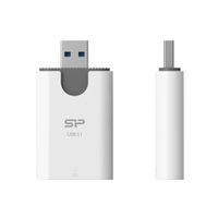 Silicon Power Combo geheugenkaartlezer USB 3.2 Gen 1 (3.1 Gen 1) Type-A Grijs, Wit - thumbnail