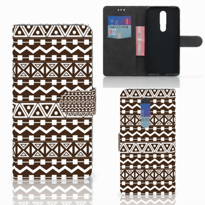 Nokia 3.1 Plus Telefoon Hoesje Aztec Brown