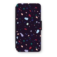 Dark Rounded Terrazzo: iPhone 8 Plus Flip Hoesje - thumbnail