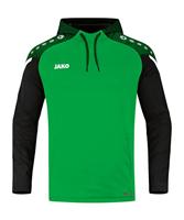 JAKO - Prestaties Sweatshirt Met Capuchon, Dames, Zacht Groen/Zwart, 44