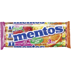 Mentos Mentos - Fruit 3-Pack 112,5 Gram