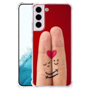 Samsung Galaxy S22 Anti Shock Bumper Case Liefde - Origineel Romantisch Cadeau