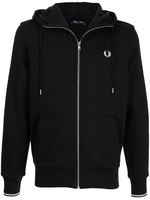 Fred Perry hoodie à logo brodé - Noir