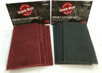 3m scotch-brite durable flex hand pad rood zeer fijn 64659 25 stuks