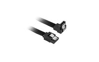 Sharkoon SATA 3 - SATA-kabel (0,45 m, SATA III, SATA 7-pin, SATA 7-pin, mannelijke connector/mannelijk 90° connector, zwart)