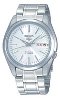 Seiko SNKL41K1 Horloge Sport 5 automaat staal zilverkleurig-wit 38 mm