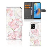 OPPO A74 4G Hoesje Lovely Flowers - thumbnail