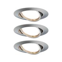 Paulmann 93420 Base Inbouwlamp Set van 3 stuks LED GU10 15 W RVS (geborsteld)