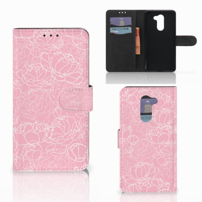 Huawei Honor 6X Hoesje White Flowers