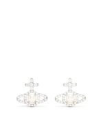 Vivienne Westwood boucles d'oreilles Orb à ornements en cristal - Argent - thumbnail