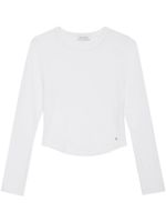 ANINE BING blouse à plaque logo - Blanc