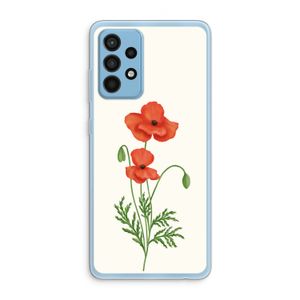 Red poppy: Samsung Galaxy A52 Transparant Hoesje