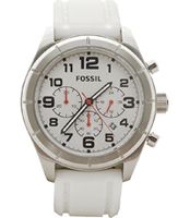 Horlogeband Fossil BQ1242 Silicoon Wit 22mm - thumbnail