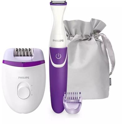 Philips Satinelle Essential Compacte epilator met snoer inclusief bikinitrimmer Philips Satinelle Essential Compacte epilator met snoer inclusief bikinitrimmer