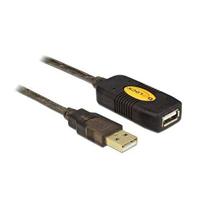 DeLOCK KB000393 5 m USB 2.0 Type-A Mannelijk naar USB 2.0 Type-A Vrouwelijke Verlengkabel, Zwart