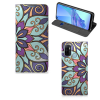 OPPO A53 | A53s Smart Cover Purple Flower - thumbnail