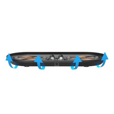 Hama QI-FC10 DUO Smartphone Zwart AC Draadloos opladen Snel opladen Binnen