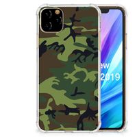 Apple iPhone 11 Pro Max Doorzichtige Silicone Hoesje Army Dark