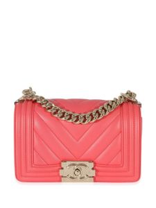 CHANEL Pre-Owned petit sac porté épaule Boy Chanel (2019) - Rose