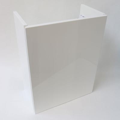 Toiletmeubel INK Contra Fontein Onderkast 40x22x52cm Rechtsdraaiend MDF Gelakt Hoogglans Wit Greeploos