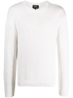 A.P.C. pull en maille à col rond - Blanc