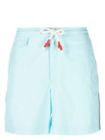 Orlebar Brown short de bain à patch logo - Bleu