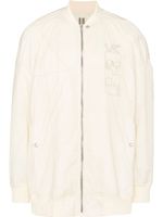 Rick Owens DRKSHDW veste bomber à logo brodé - Tons neutres