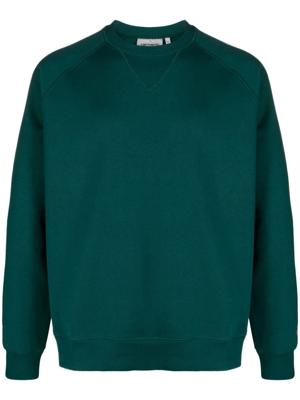 Carhartt WIP Sweater van katoenblend met geborduurd logo - Groen